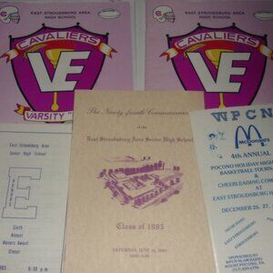 Collection of East Stroudsburg , PA Schol Sports Related Programs